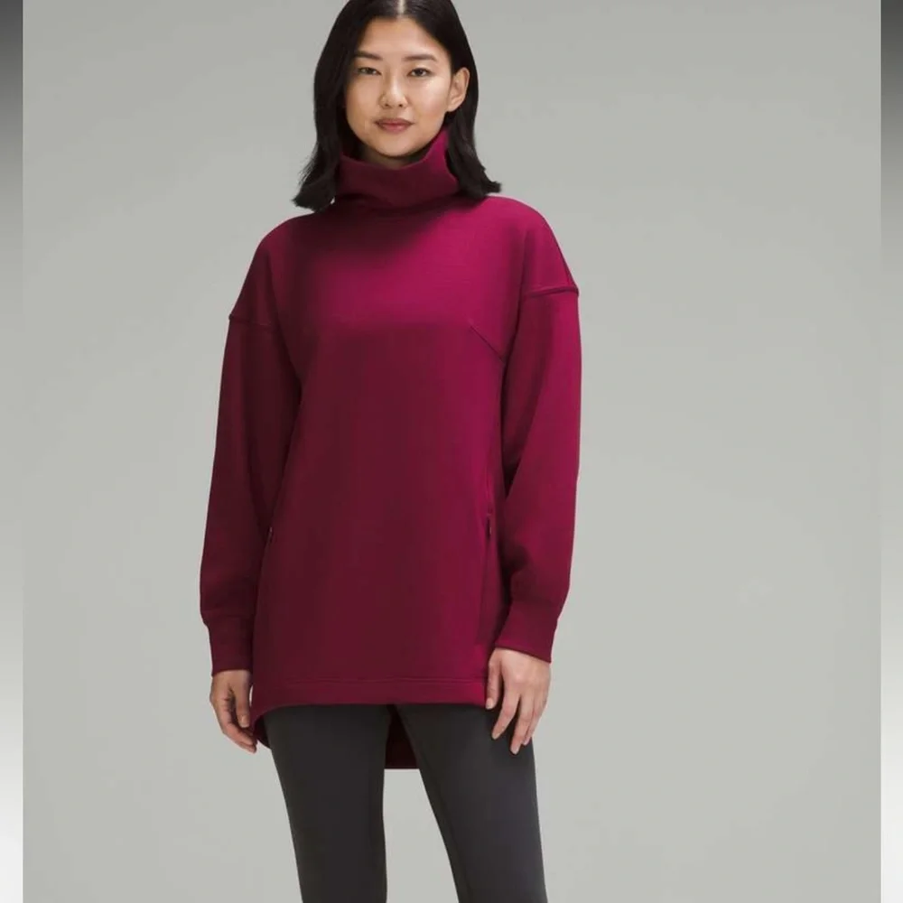 Lululemon Modal-Blend Turtleneck Tunic Deep Luxe Size 6